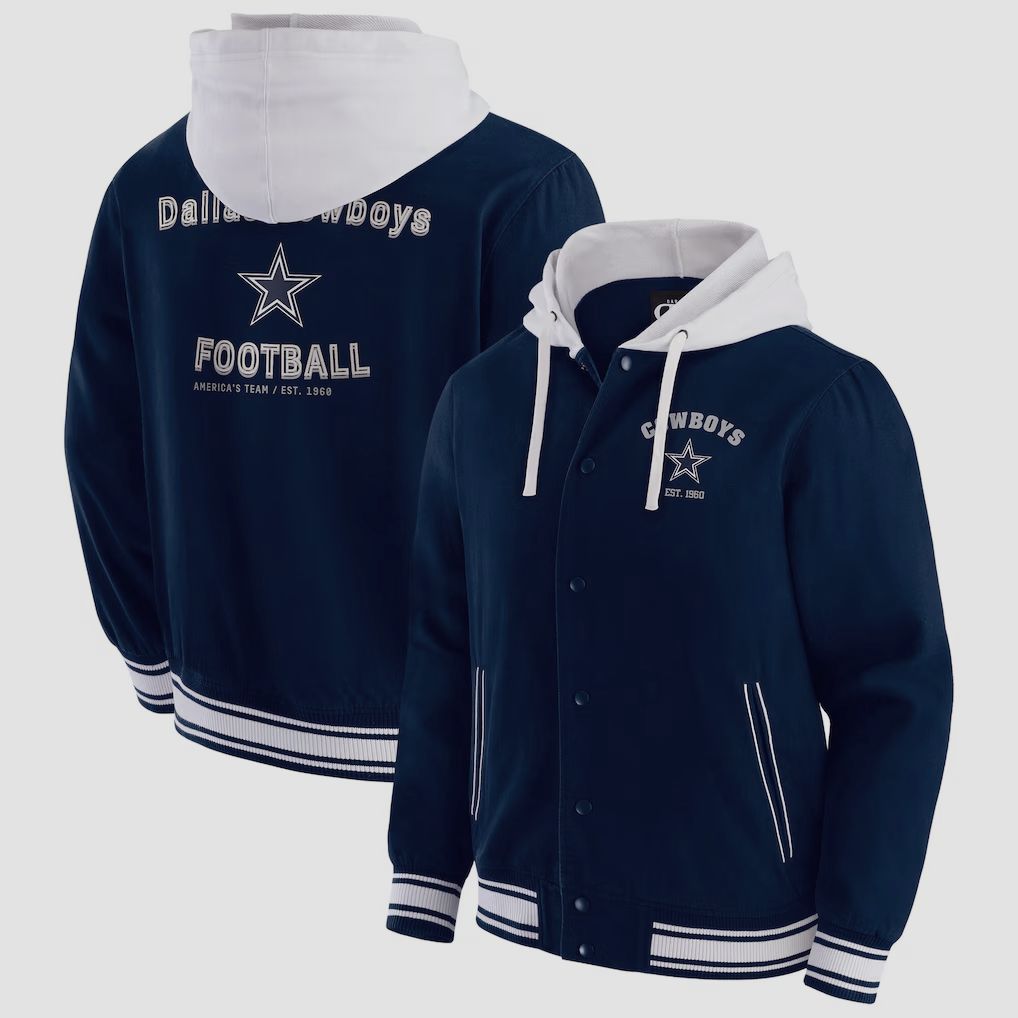 Men 2026 NFL Dallas Cowboys  jacket hoodie Blue 011->dallas cowboys->NFL Jersey